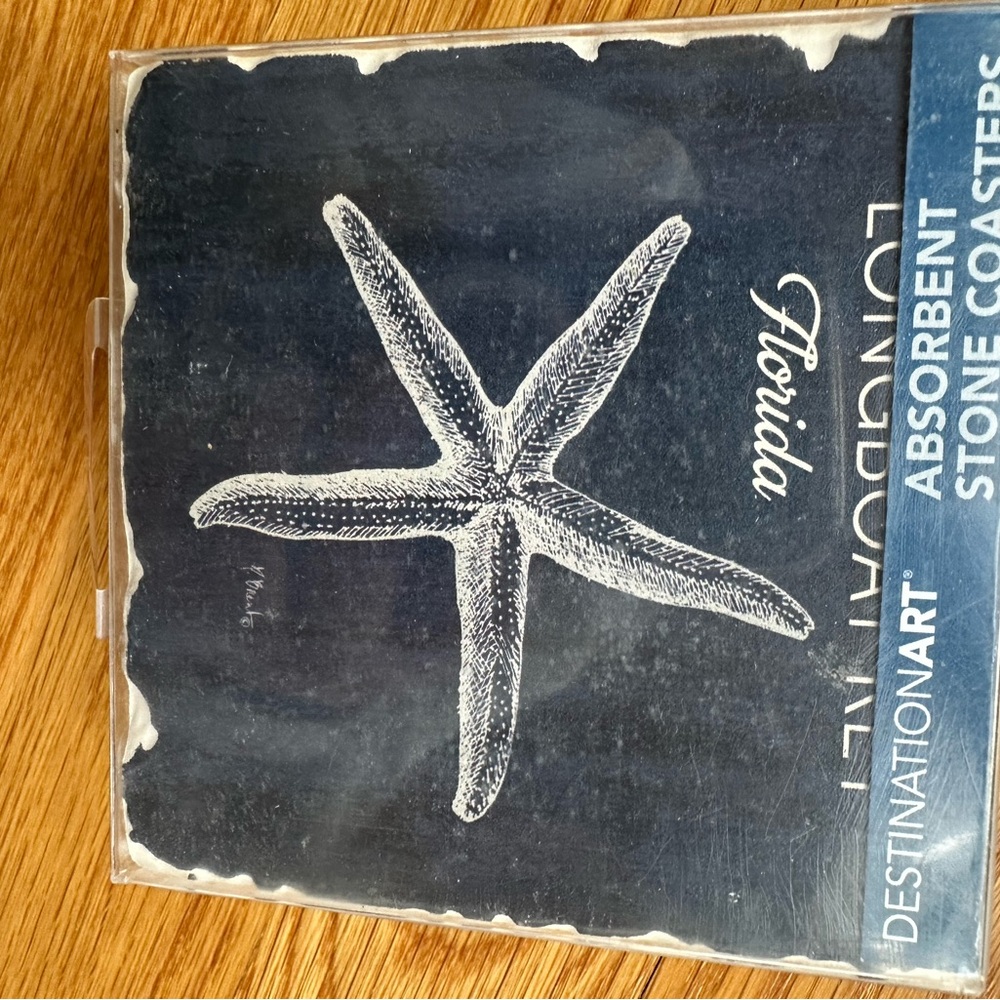 Longboat Key Florida Starfish Stone Coasters